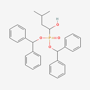 molecular formula C31H33O4P B14379720 Bis(diphenylmethyl) (1-hydroxy-3-methylbutyl)phosphonate CAS No. 89865-25-8