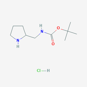 molecular formula C10H21ClN2O2 B1437974 tert-Butyl (pyrrolidin-2-ylmethyl)carbamate hydrochloride CAS No. 1188263-71-9