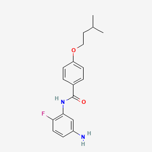 molecular formula C18H21FN2O2 B1437982 N-(5-Amino-2-fluorophenyl)-4-(isopentyloxy)-benzamide CAS No. 1020057-36-6