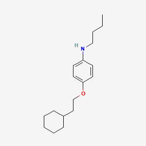 B1437985 N-Butyl-4-(2-cyclohexylethoxy)aniline CAS No. 1040693-28-4