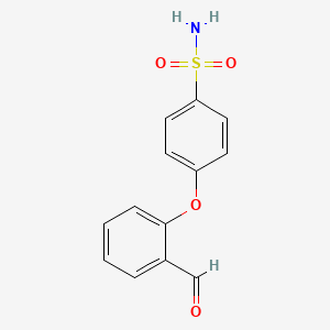 molecular formula C13H11NO4S B1437988 4-(2-Formylphenoxy)benzenesulfonamide CAS No. 902837-00-7