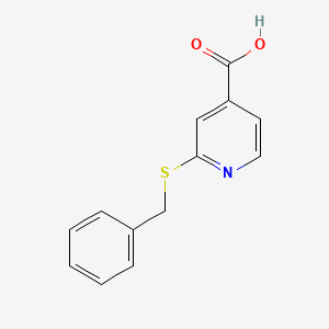 molecular formula C13H11NO2S B1437991 2-(苄硫基)吡啶-4-羧酸 CAS No. 100727-33-1