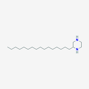 molecular formula C20H42N2 B14379940 2-Hexadecylpiperazine CAS No. 90019-00-4