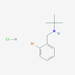 molecular formula C11H17BrClN B1437997 [(2-溴苯基)甲基](叔丁基)胺盐酸盐 CAS No. 1172760-59-6