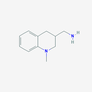 molecular formula C11H16N2 B1437999 (1-Methyl-1,2,3,4-tetrahydroquinolin-3-yl)methanamine CAS No. 46176-63-0