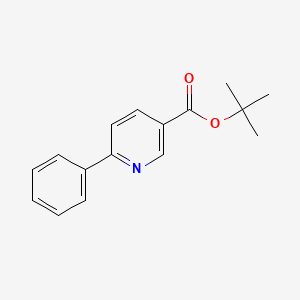 molecular formula C16H17NO2 B14380020 tert-Butyl 6-phenylpyridine-3-carboxylate CAS No. 89808-37-7