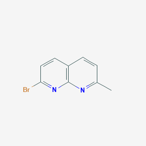 molecular formula C9H7BrN2 B1438003 2-Bromo-7-methyl-1,8-naphthyridine CAS No. 1172616-32-8