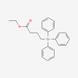 molecular formula C24H26O2Sn B14380087 Ethyl 4-(triphenylstannyl)butanoate CAS No. 89741-52-6