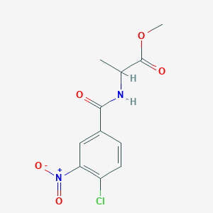 Methyl 2-[(4-chloro-3-nitrobenzoyl)amino]propanoate