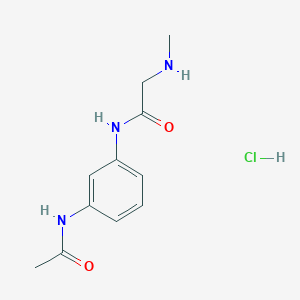 N-(3-acetamidophenyl)-2-(methylamino)acetamide hydrochloride
