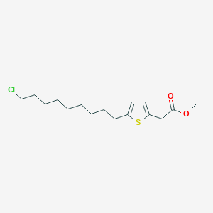 molecular formula C16H25ClO2S B14380156 Methyl [5-(9-chlorononyl)thiophen-2-yl]acetate CAS No. 89913-76-8
