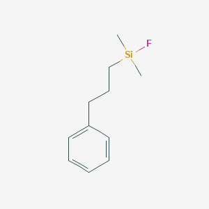 molecular formula C11H17FSi B14380183 Fluoro(dimethyl)(3-phenylpropyl)silane CAS No. 89881-69-6
