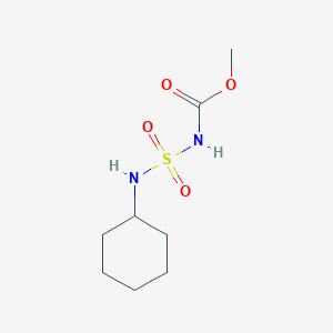 molecular formula C8H16N2O4S B14380191 Methyl (cyclohexylsulfamoyl)carbamate CAS No. 90222-26-7