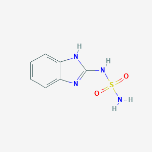 molecular formula C7H8N4O2S B143802 Sulfamide, 1H-benzimidazol-2-yl-(9CI) CAS No. 136810-64-5