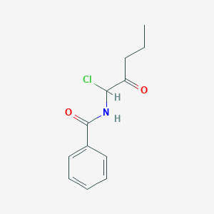 molecular formula C12H14ClNO2 B14380208 N-(1-Chloro-2-oxopentyl)benzamide CAS No. 88297-83-0