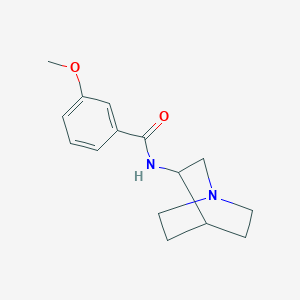 molecular formula C15H20N2O2 B14380236 Benzamide, N-1-azabicyclo[2.2.2]oct-3-yl-3-methoxy- CAS No. 90182-94-8