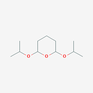 molecular formula C11H22O3 B14380277 2,6-Bis[(propan-2-yl)oxy]oxane CAS No. 90139-81-4