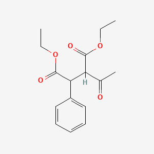 molecular formula C16H20O5 B14380282 Diethyl 2-acetyl-3-phenylbutanedioate CAS No. 90124-76-8