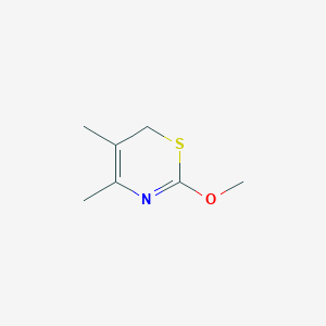 molecular formula C7H11NOS B14380339 2-Methoxy-4,5-dimethyl-6H-1,3-thiazine CAS No. 89996-50-9