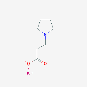 molecular formula C7H12KNO2 B1438034 Potassium 3-(pyrrolidin-1-yl)propanoate CAS No. 858234-31-8