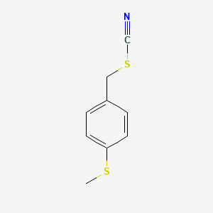 molecular formula C9H9NS2 B1438039 p-(Methylthio)benzyl thiocyanate CAS No. 19927-29-8