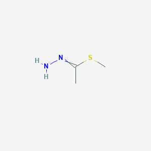 molecular formula C3H8N2S B14380405 Methyl ethanehydrazonothioate CAS No. 89730-92-7