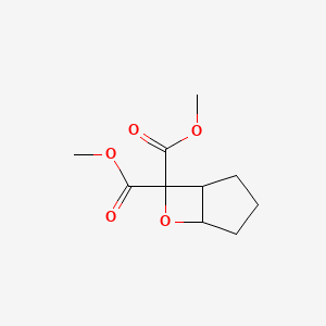 molecular formula C10H14O5 B14380428 Dimethyl 6-oxabicyclo[3.2.0]heptane-7,7-dicarboxylate CAS No. 90161-13-0