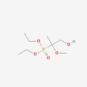 molecular formula C8H19O5P B14380429 Diethyl (1-hydroxy-2-methoxypropan-2-yl)phosphonate CAS No. 89964-94-3