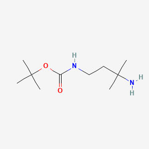molecular formula C10H22N2O2 B1438046 1-N-Boc-3-methylbutane-1,3-diamine CAS No. 880100-30-1