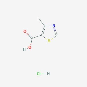 molecular formula C5H6ClNO2S B1438047 4-Methylthiazole-5-carboxylic acid hydrochloride CAS No. 1184982-16-8