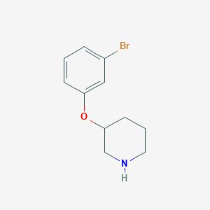 molecular formula C11H14BrNO B1438050 3-(3-溴苯氧基)哌啶 CAS No. 946681-09-0