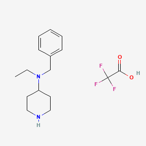 molecular formula C16H23F3N2O2 B1438054 Benzyl-ethyl-piperidin-4-yl-aminetrifluoroacetate salt CAS No. 436099-95-5