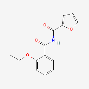 molecular formula C14H13NO4 B14380545 N-(2-Ethoxybenzoyl)furan-2-carboxamide CAS No. 89549-51-9
