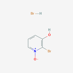 molecular formula C5H5Br2NO2 B1438063 2-Bromo-3-hydroxypyridine 1-oxide hydrobromide CAS No. 1188265-57-7