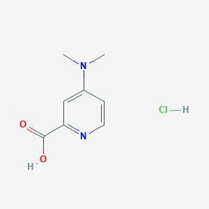 molecular formula C8H11ClN2O2 B1438064 4-(二甲基氨基)吡啶甲酸盐酸盐 CAS No. 1176419-71-8