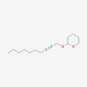 molecular formula C15H26O2 B14380654 2-[(Dec-2-yn-1-yl)oxy]oxane CAS No. 88517-98-0