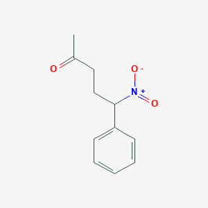 molecular formula C11H13NO3 B14380694 5-Nitro-5-phenylpentan-2-one CAS No. 89861-56-3