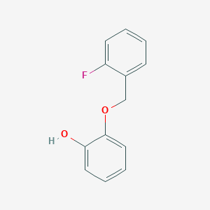 molecular formula C13H11FO2 B1438070 2-[(2-氟苯基)甲氧基]苯酚 CAS No. 194294-06-9