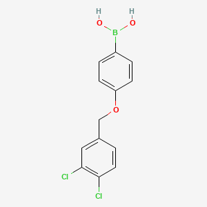 molecular formula C13H11BCl2O3 B1438071 4-(3,4-Dichlorophenylmethoxy)phenylboronic acid CAS No. 1256358-44-7