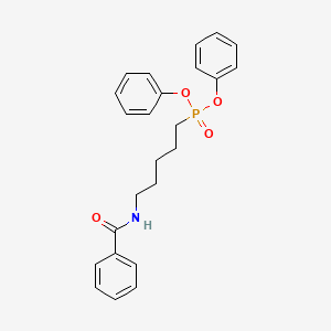 molecular formula C24H26NO4P B14380729 Diphenyl (5-benzamidopentyl)phosphonate CAS No. 89332-56-9