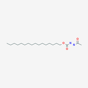 molecular formula C19H36N2O3 B14380830 Hexadecyl (E)-acetyldiazene-1-carboxylate CAS No. 89761-26-2