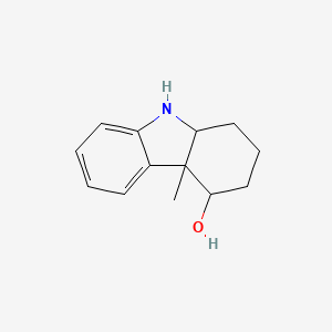 molecular formula C13H17NO B14380901 4A-Methyl-2,3,4,4A,9,9A-hexahydro-1H-carbazol-4-OL CAS No. 89650-59-9