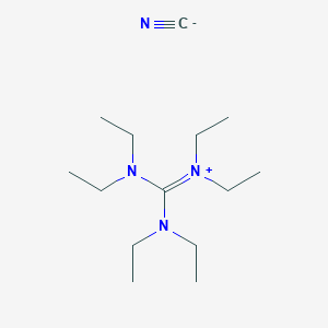 molecular formula C14H30N4 B14380918 Bis(diethylamino)-N,N-diethylmethaniminium cyanide CAS No. 89610-34-4