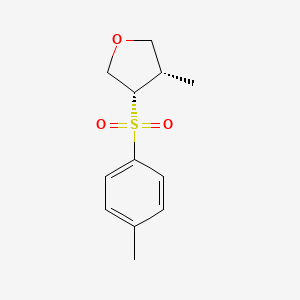 molecular formula C12H16O3S B14380967 Cis-3-methyl-4-tosyltetrahydrofuran 