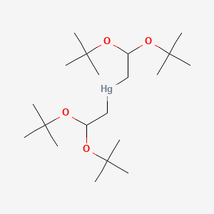 molecular formula C20H42HgO4 B14380980 Bis(2,2-di-tert-butoxyethyl)mercury CAS No. 87989-34-2