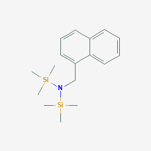 molecular formula C17H27NSi2 B14380995 Silanamine, 1,1,1-trimethyl-N-(1-naphthalenylmethyl)-N-(trimethylsilyl)- CAS No. 88211-48-7