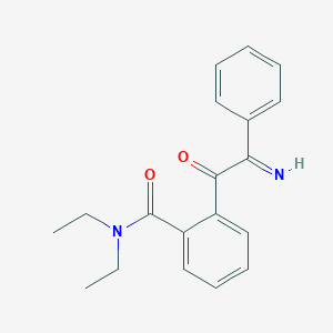 molecular formula C19H20N2O2 B14381035 N,N-Diethyl-2-[imino(phenyl)acetyl]benzamide CAS No. 90072-52-9
