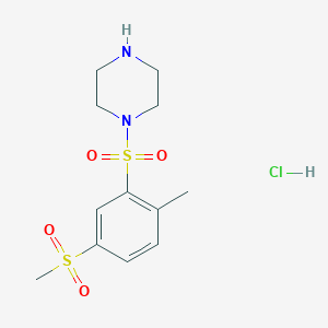 1-(5-Methanesulfonyl-2-methylbenzenesulfonyl)piperazine hydrochloride