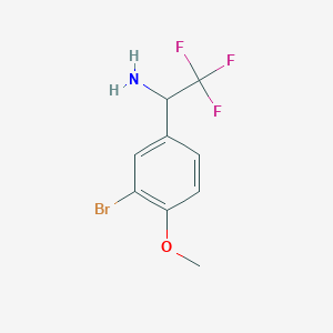 1-(3-Bromo-4-methoxyphenyl)-2,2,2-trifluoroethanamine