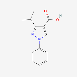 1-phenyl-3-(propan-2-yl)-1H-pyrazole-4-carboxylic acid
